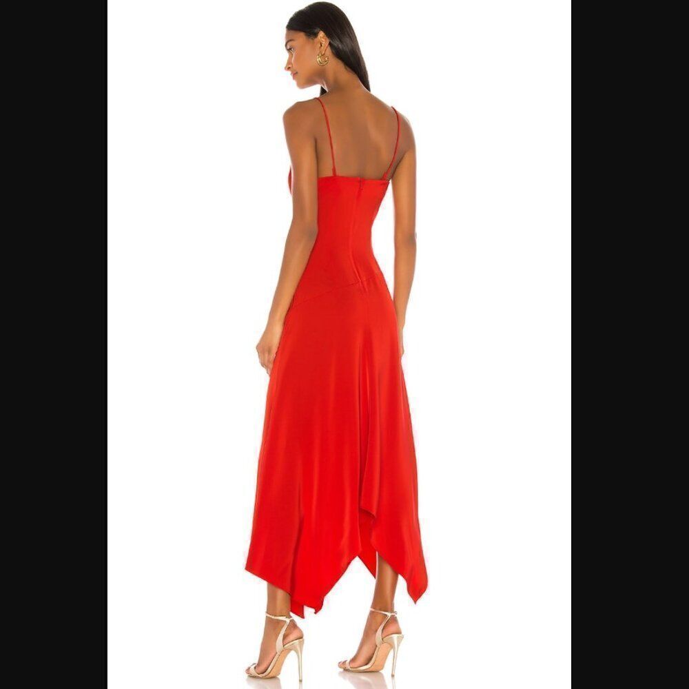 *small scrape* NWOT Revolve x NBD Teodora Gown in Red | Size S - Picture 3 of 13